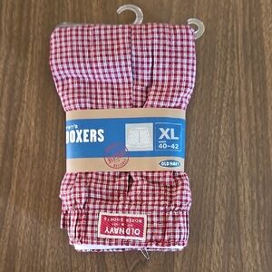 Old Navy Men's Plaid Red Boxers - XL